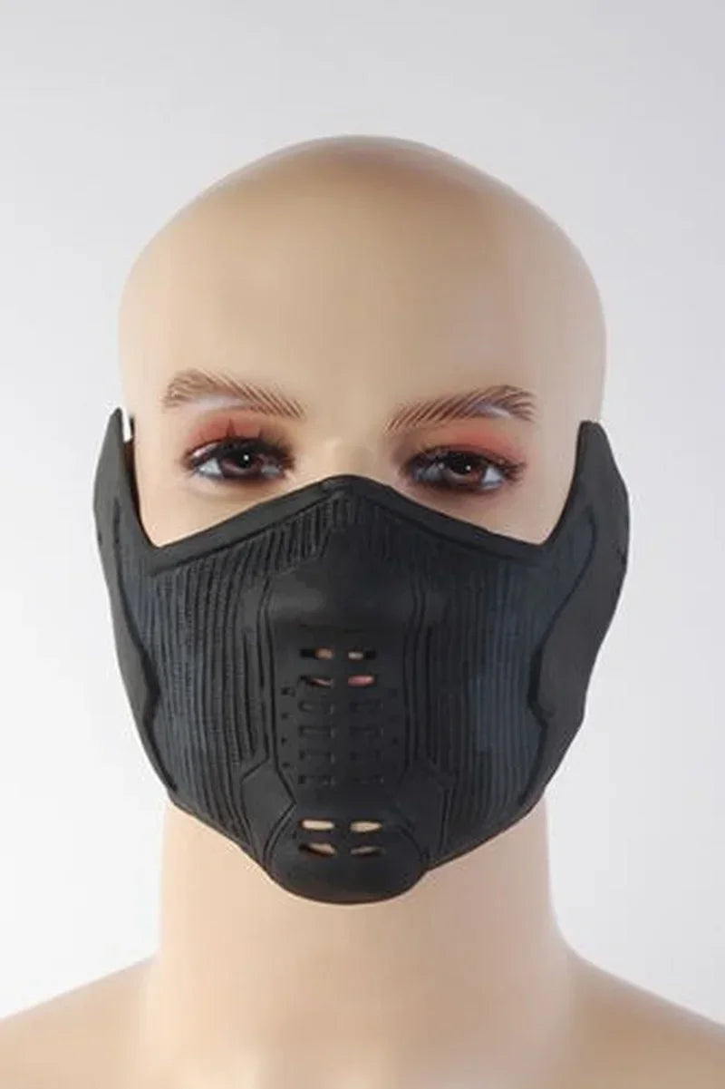 Super Hero Cosplay Winter Soldier Mask James Buchanan Bucky Barnes Cosplay Latex Mask Halloween Christmas Props Half Face Mask