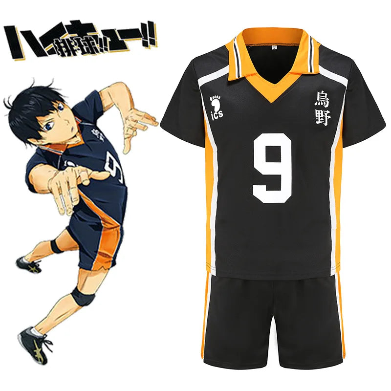Anime Haikyuu Cosplay Sportswear Jerseys Karasuno Koukou High School Hinata Shoyo Oikawa Kageyama Tobio Volleyball Club Costume