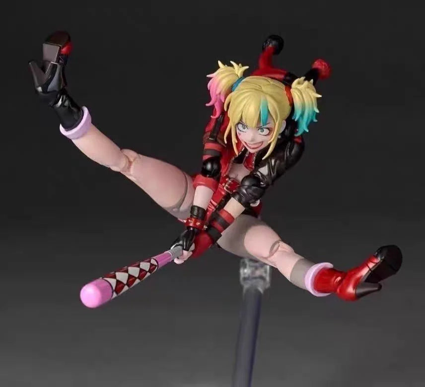 In Stock Kaiyodo Amazing Yamaguchi Revoltech Harley Quinn Suicide Squad From Another World Action Figure Toy Model Gift