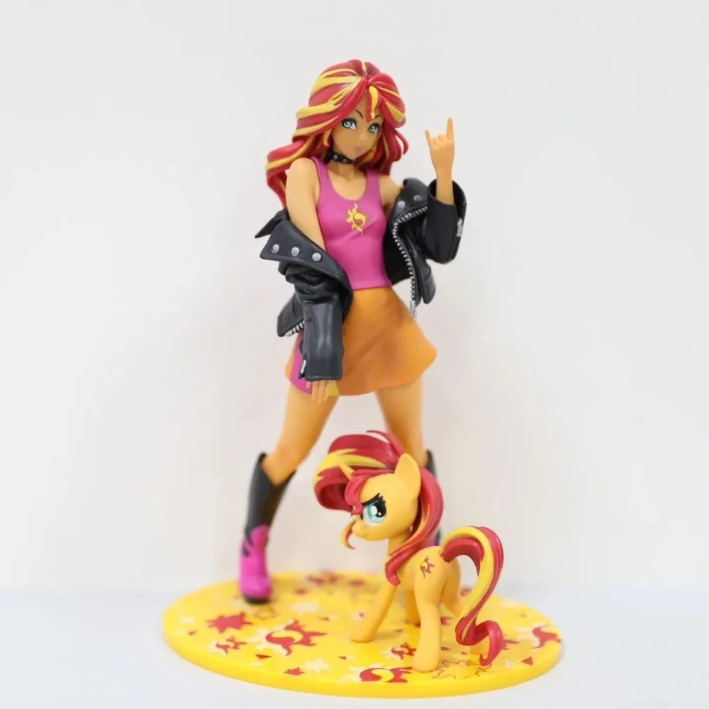 20-22cm Anime My Little Pony Figure Twilight Sparkle/Rainbow Dash/Apple Jack/Hatsune Miku Action Figures PVC Collection Toy Gift