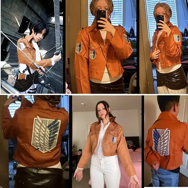 Suit Investigation Corps Team Uniform Anime Attack on Titan Coat Cloak Cosplay Shingeki no Kyojin Mikasa Jacket Shawl Suits
