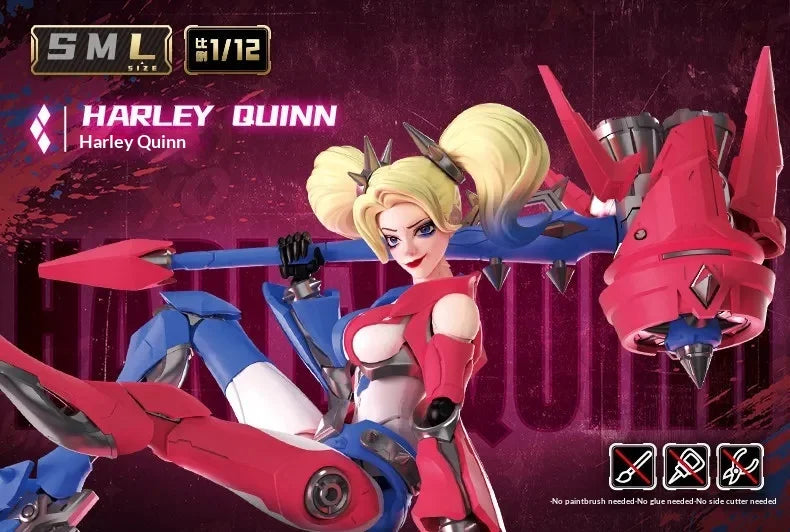 New Hot Blokees Dc Comics Nightwing Harley Quinn Figure Model Kit Buildable Toys Anime Collectible Figure Gift For Boys Girls