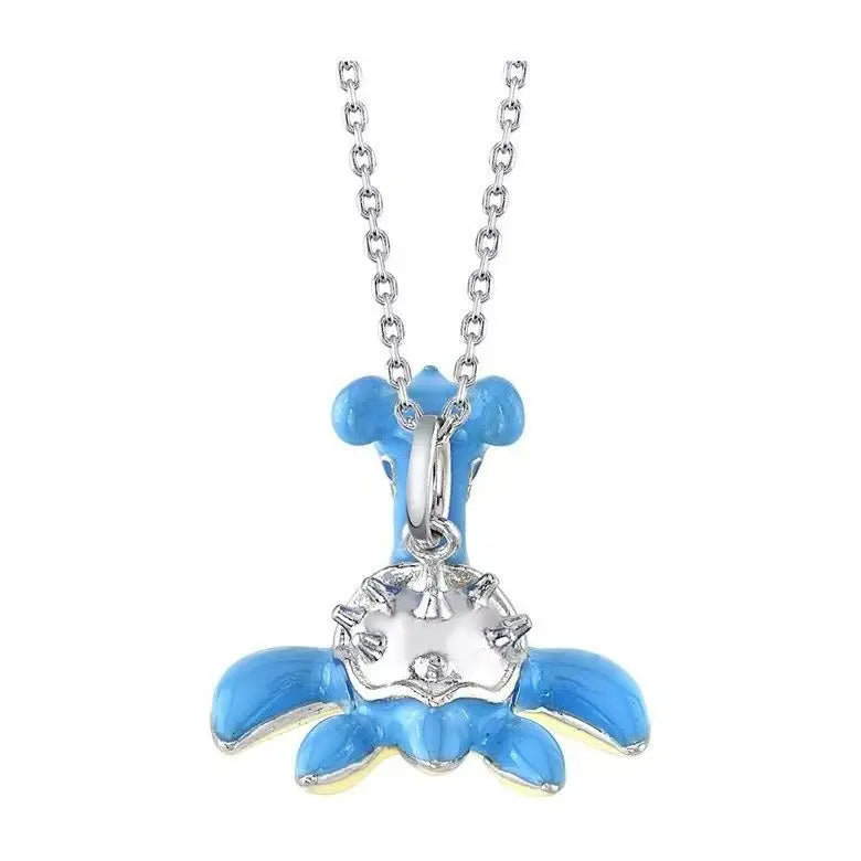 New Pokemon Espeon Snorlax Gengar Mewtwo Necklace Couple Accessories Anime Peripherals Fashion Cartoon Niche Light Luxury Gifts