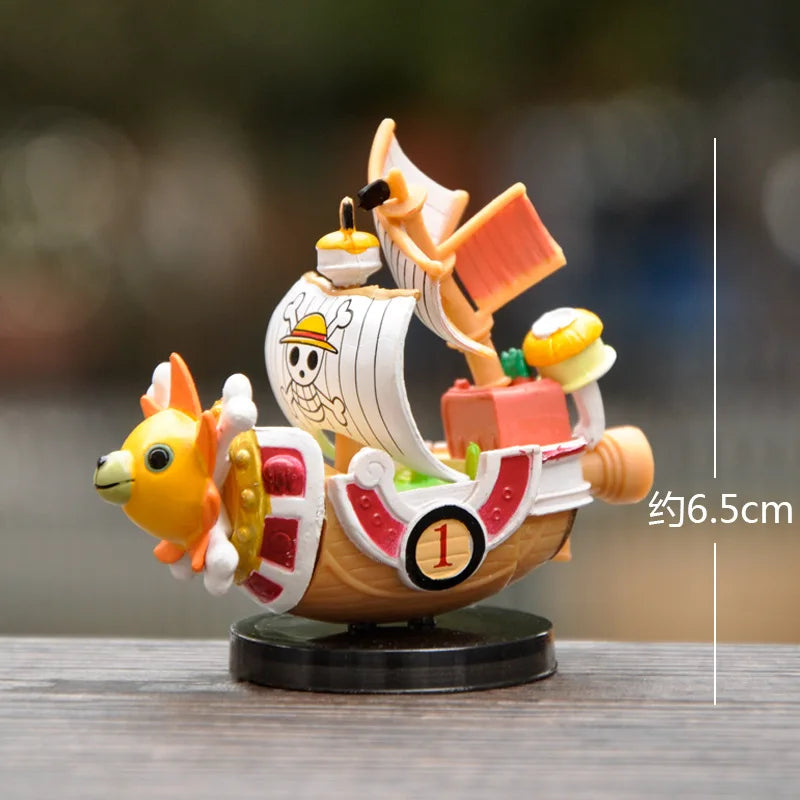 Figure Luffy THOUSAND SUNNY Going Merry Assembling Boat Model Pirate Ship Decor Boys Toys Kids Birthday Gift