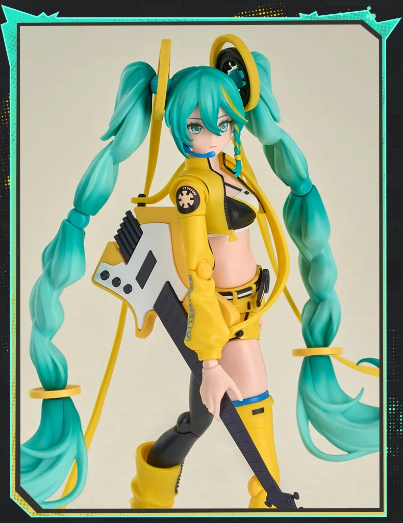 Blokees Hatsune Miku Action Figure DIY Joint Mobility Anime Assembly Figurine Toy Cartoon Doll Collection Figures Christmas Gift