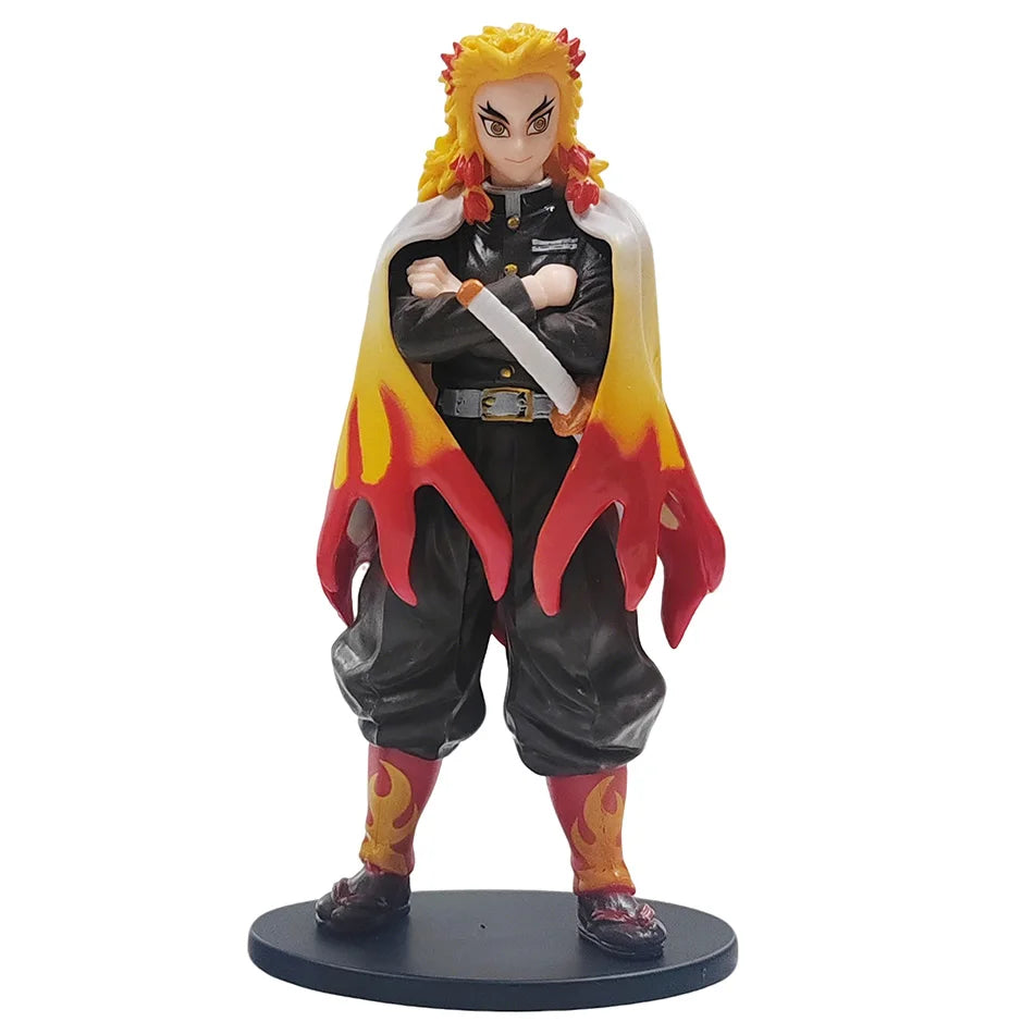 15cm Anime Demon Slayer Figure Doll Toy Nezuko Tanjirou Zenitsu Inosuke Kyoujurou Shinobu Giyuu Qposket Model Toy Kids Xmas Gif