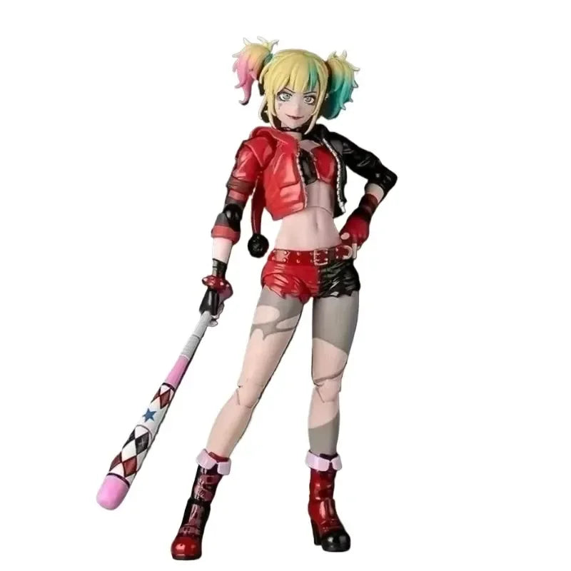 In Stock Kaiyodo Amazing Yamaguchi Revoltech Harley Quinn Suicide Squad From Another World Action Figure Toy Model Gift