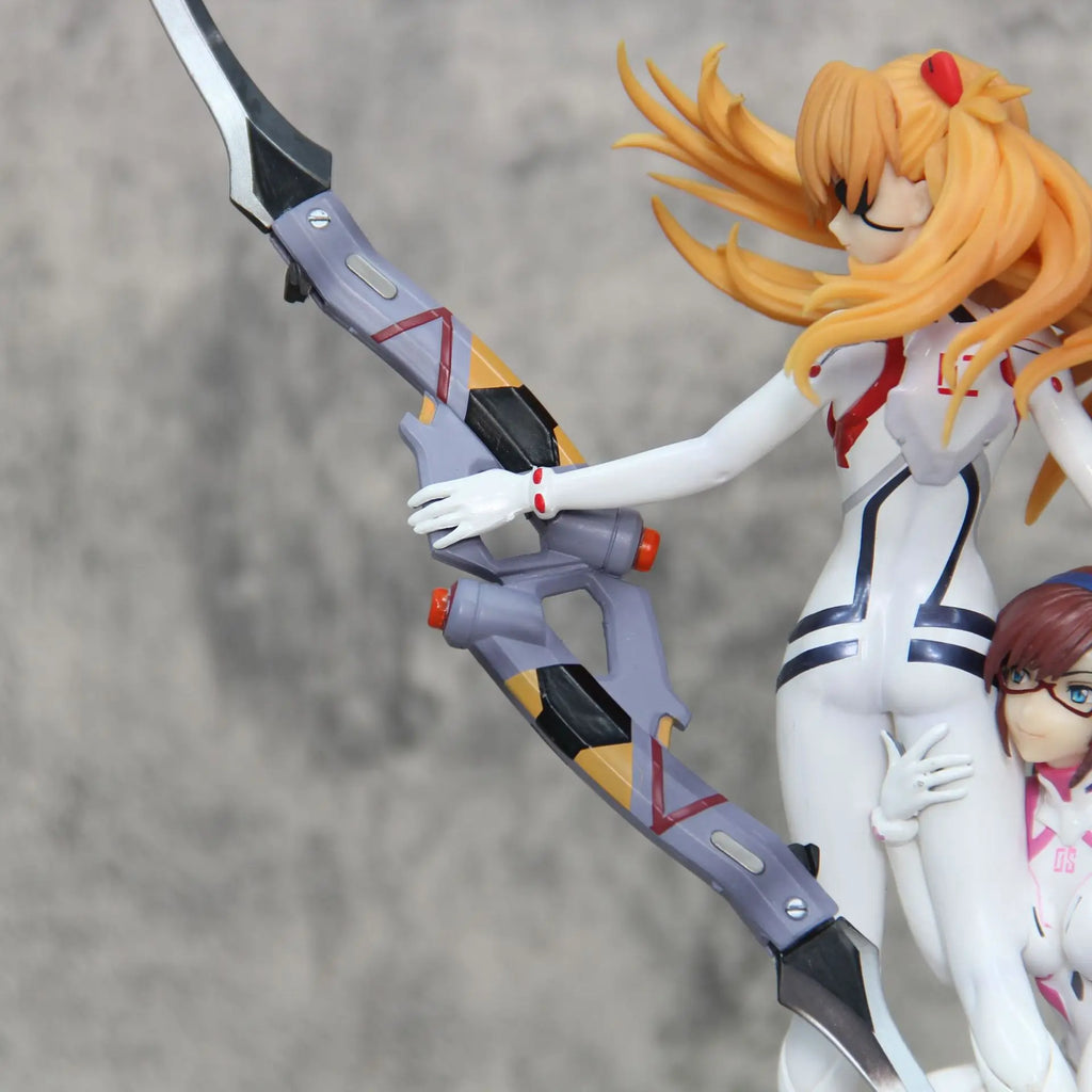 Eva 27cm Asuka Mari Makinami Action Figures Garage Kit Anime Bishoujo Model Double Character Peripheral Toy Statue Ornament Gift