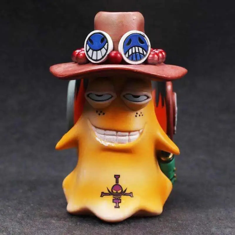 2022 New One Piece Anime Ace Luffy Edward Newgate Law Doflamingo Jinbe Den Mushi Action Figure Model Collection Gift