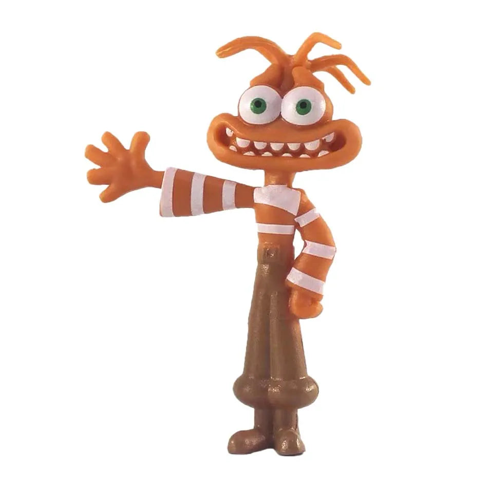 New Inside Out 2 Action Figure Toy Cartoon Movie Joy Anxiety Anger Sadness Disgust Fear Model Doll Figurines Kids Gift