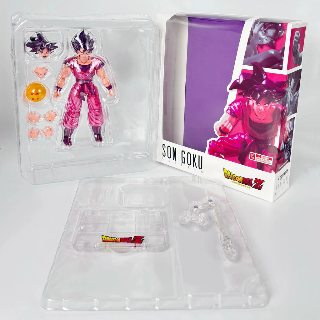 Bandai Dragon Ball Large Goku Kaioken Anime Figure - Desktop Ornament Model Boy and Fan Gift Collectible Action Figure