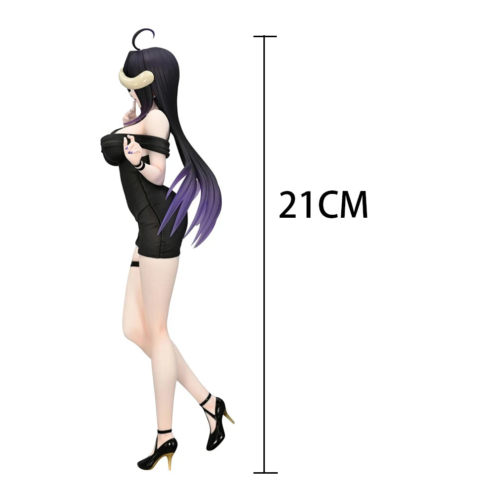 Anime Albedo Figure Shalltear Bloodfallen Action Figures PVC Cute Model Albedo Figurine Bunnies Figure Collection Desktop Gifts