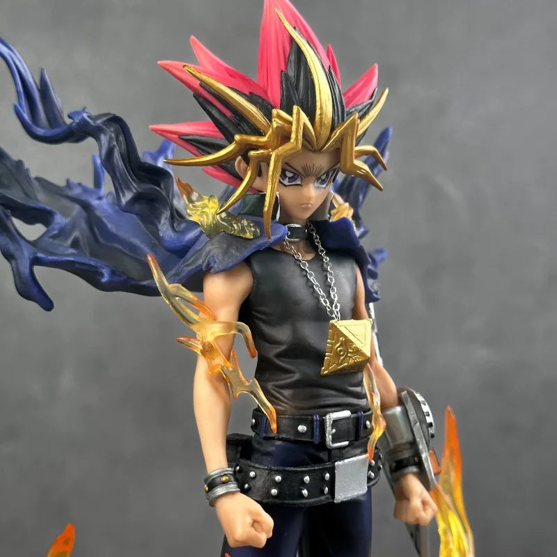 Yugi Muto Anime Figure 28cm Pvc Collectible Model Statue Dual Headed Duel Monster Home Decoration Gift For Adult Collectors