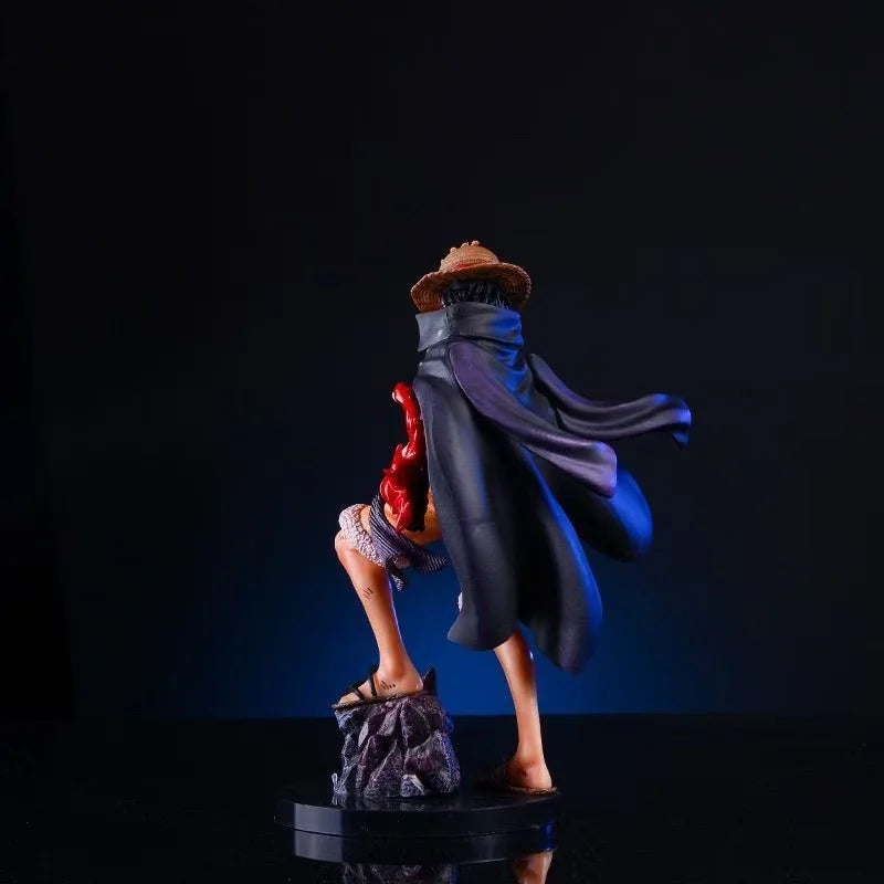 25cm One Piece Anime Figurine - LX MAX Monkey D. Luffy Emperor Statue PVC Model Collectible Ornament Toy for Boys