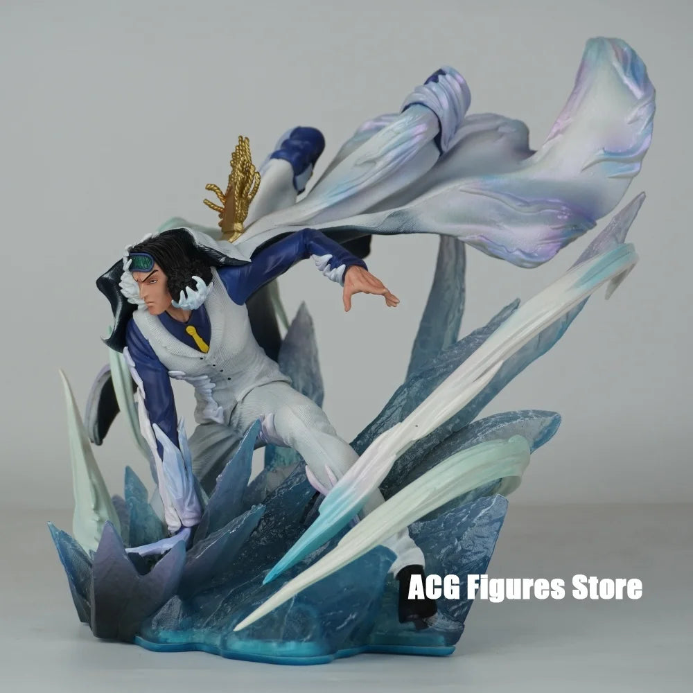 25.5cm/10.04in Anime ONE PIECE Figure Kuzan Action Figures Pvc Statue Desktop Ornamen Collection Model Toys Gifts