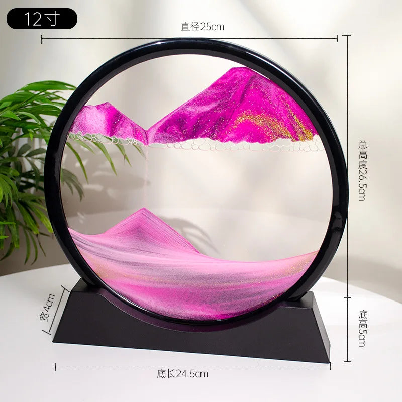 3d Quicksand Painting Desktop Ornaments Home Living Room Decoration Ecological Quicksand Painting Craft Decorations