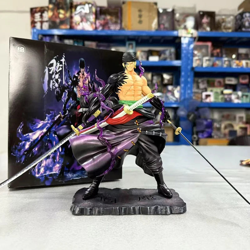 New One Piece Zoro Figures Sky Painting Roronoa Zoro Action Figures Anime PVC Collection Model Toys Desktop Decoration Gifts