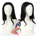 Nico Robin Cosplay Suit - 1st Gen Black Dress + Wig Set, Versatile Anime Character Costume for Party & Carnival