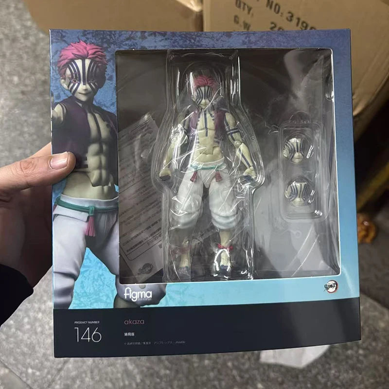 Anime Demon Slayer Figma Sp-146 Akaza Hakuji Action Figures Twelve Kizuki Figurine Toy Decoration Collection Model Doll Gift