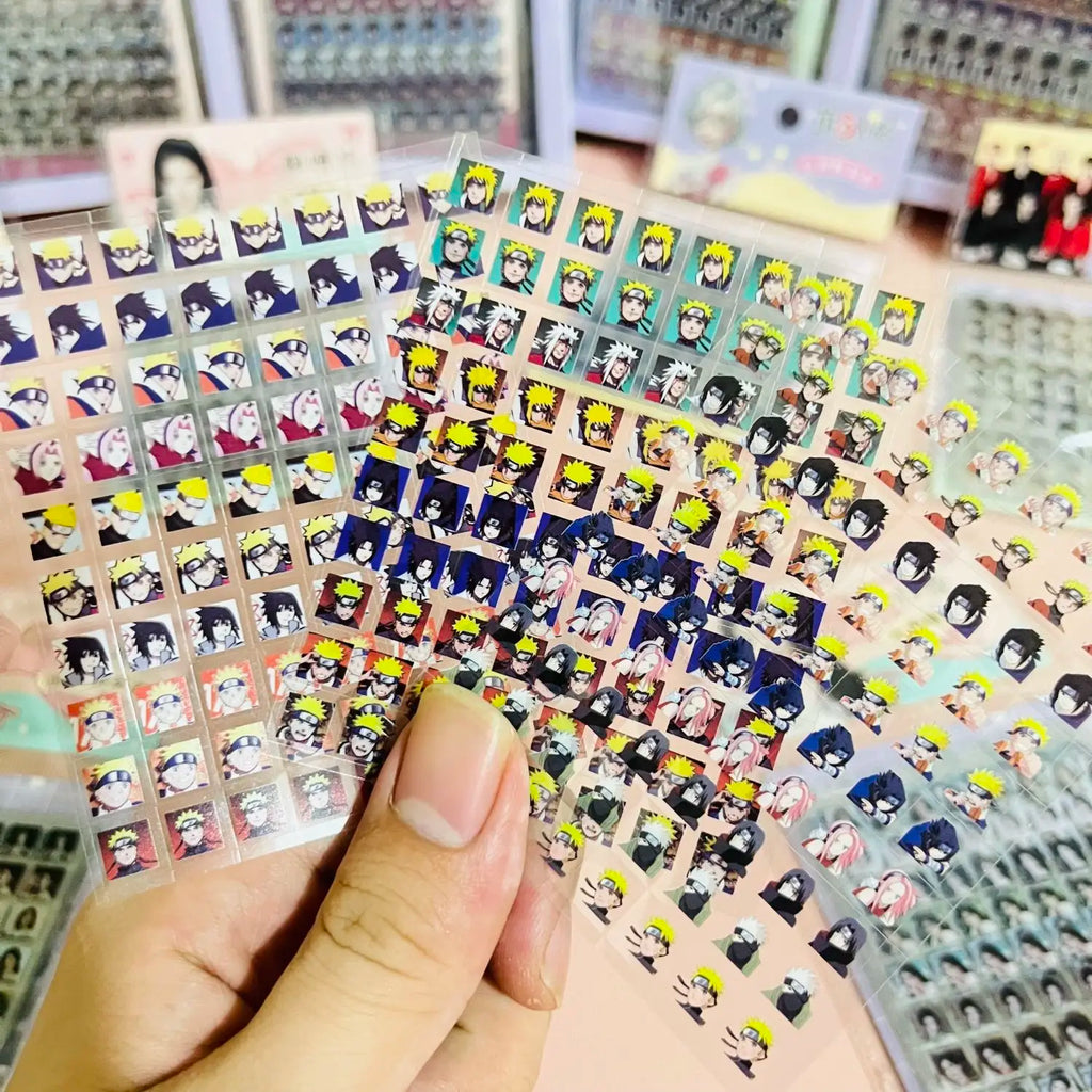"Naruto Mini Nose Sticker - Hinata Kamakiri Sasuke Naruto Anime Souvenirs Nail Waterproof Decal"