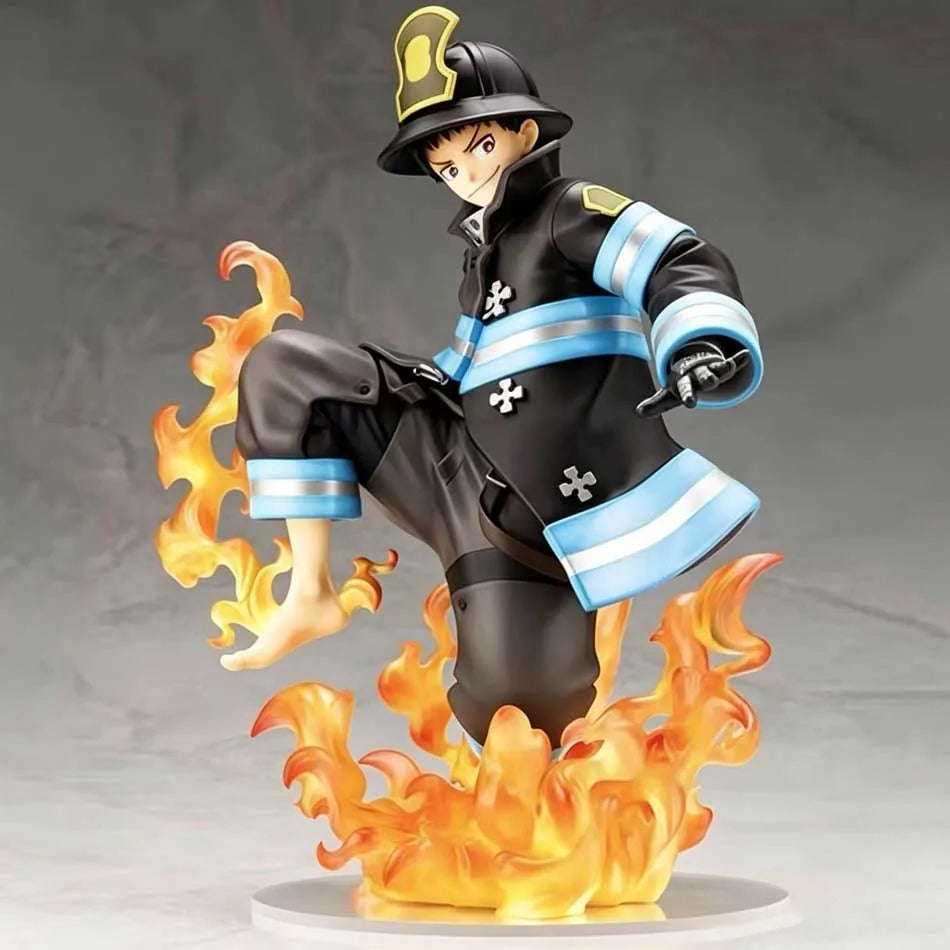 New pretty Enen no Shouboutai Shinra Anime Character Statue Model Collectible Figure Toy Decoration Anime Merchandise Small Gift