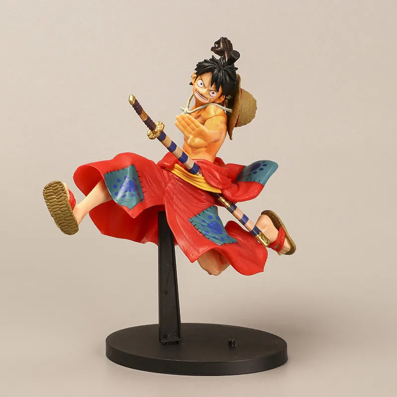 21CM Anime One Piece Wano Country Monkey D. Luffy Figure Gear Second BATTLE RECORD COLLECTION Model Toy Gift Action Figure PVC